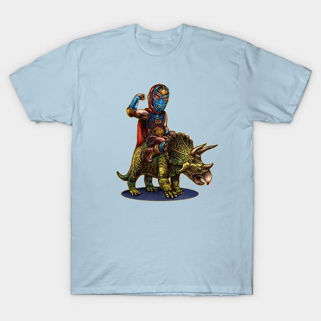 Luchasaurus T-Shirt by ChetArt